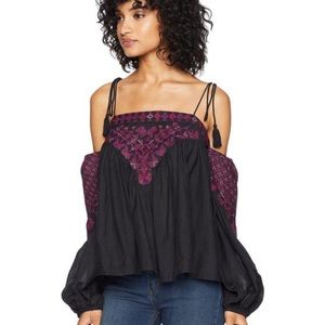 NWT Embroidered Free People Blouse FINAL PRICE